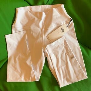 White High Waist Capri Yoga Pants by Alo